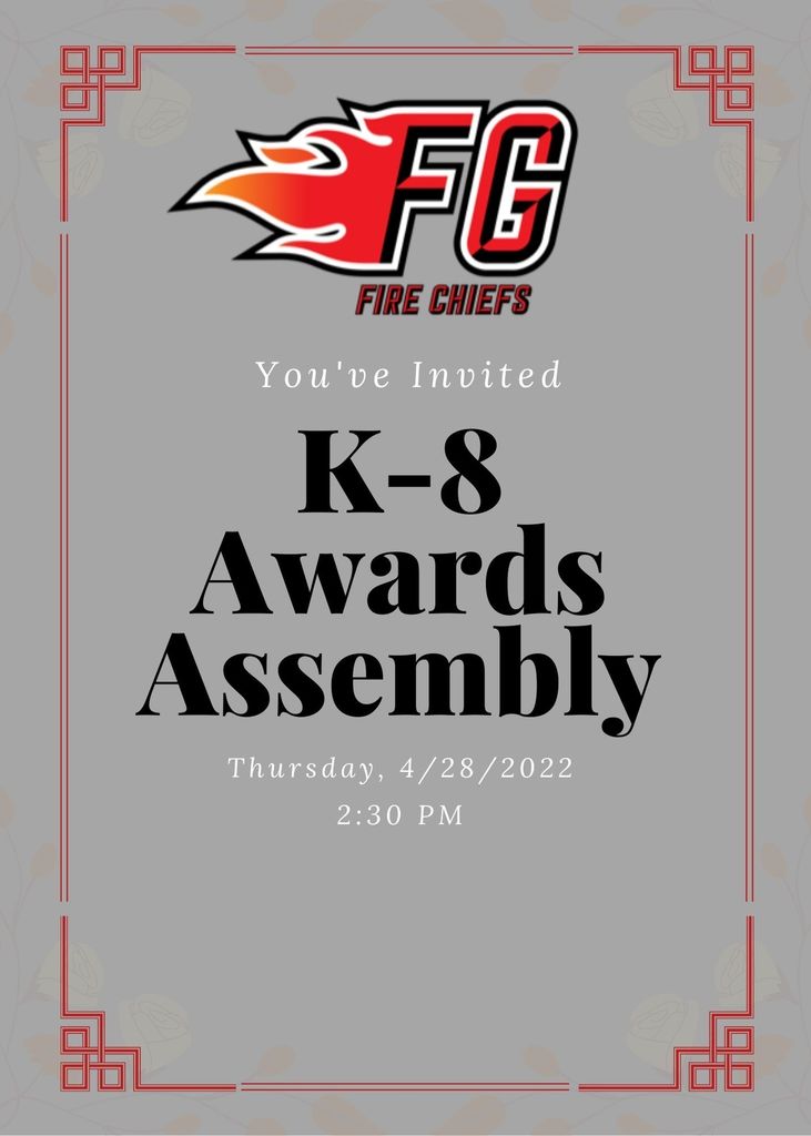 Awards Assembly invitation